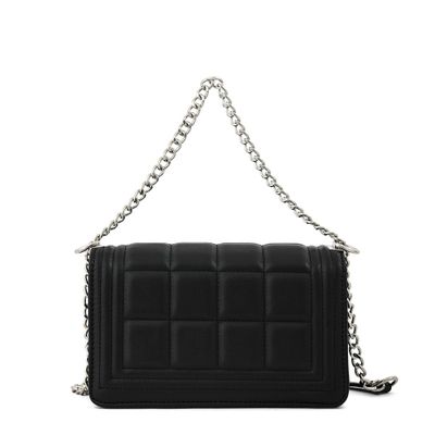 Cartera bandolera con tapa pequeña nay negro
