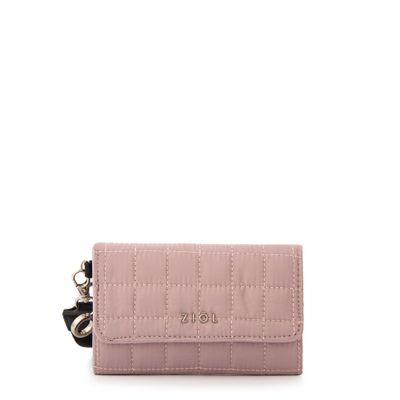 billetera cierre exterior mediana nacha rosa viejo