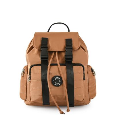 Mochila mediana giulia beige oscuro