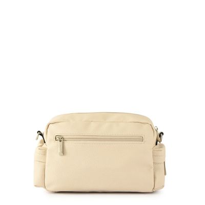 Cartera bandolera mediana carlota blanco crudo
