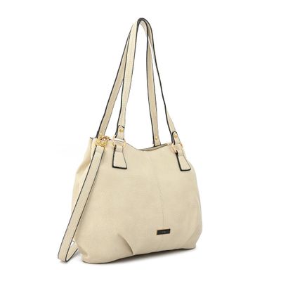 Imagen 2 del producto Cartera tote tres divisiones grande zahara blanco crudo