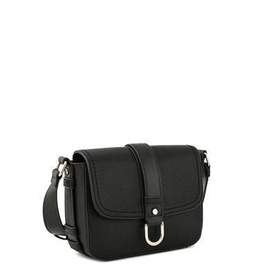 Imagen 2 del producto Cartera bandolera con tapa pequeña federica negro especial