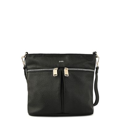 Cartera bandolera mediana cora negro