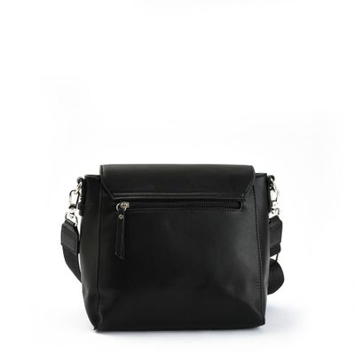 Imagen 2 del producto Cartera bandolera con tapa mediana aydin negro