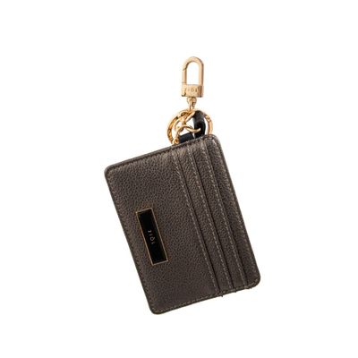 Hanging tarjetero amalia plateado oscuro