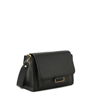 Imagen 2 del producto Cartera bandolera con tapa pequeña tesea negro