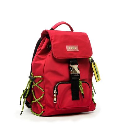 Imagen 2 del producto Mochila con tapa mediana belen fucsia