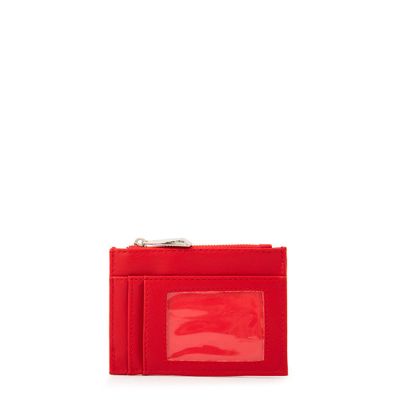 Imagen 2 del producto Tarjetero con cierre bouffi pequeña rojo