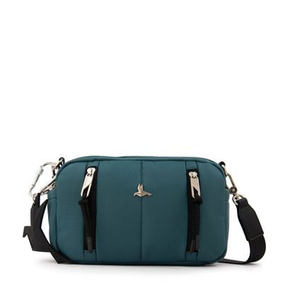 Cartera Bandolera mediana juliana petroleo oscuro