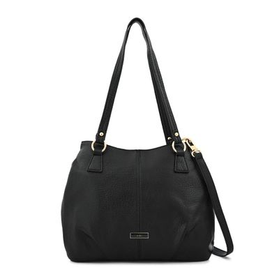 Cartera tote tres divisiones grande zahara negro