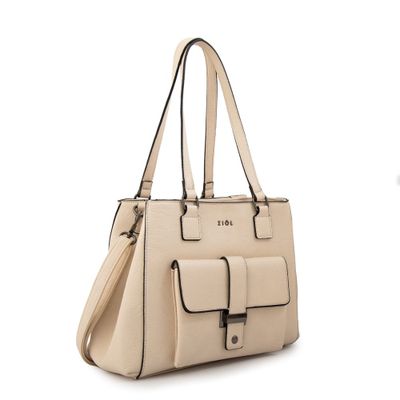 Imagen 2 del producto Cartera tote serafina mediana blanco crudo