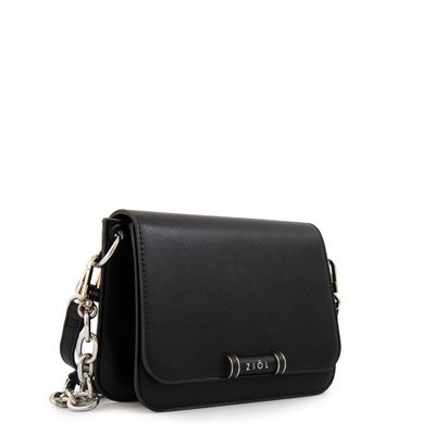 Imagen 2 del producto Cartera Bandolera con tapa karina mediana negro