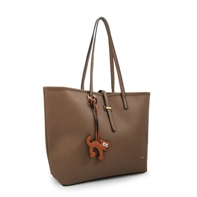 Imagen 2 del producto Cartera tote shopping bianca grande taupe