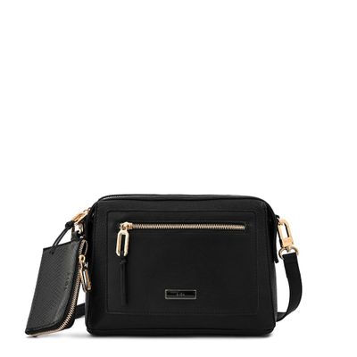 Cartera bandolera mediana zia negro