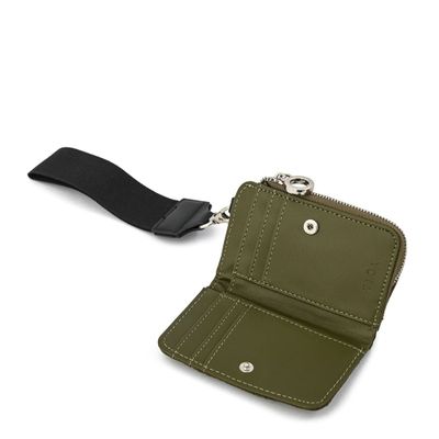 Imagen 2 del producto billetera cierre exterior pequeña nacha verde oliva
