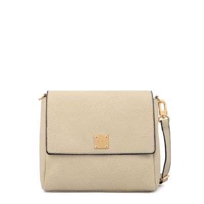 Cartera bandolera pequeña jelena blanco crudo