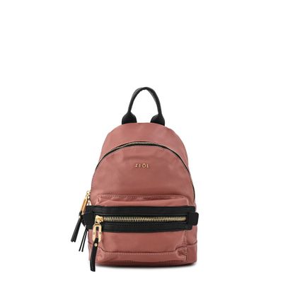 Mochila pequeña clau rosa viejo