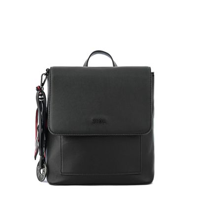 Mochila con tapa pequeña raina negro especial