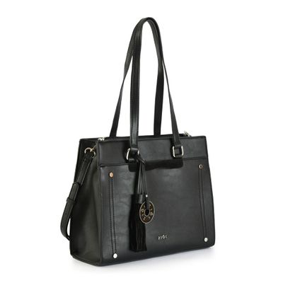 Imagen 2 del producto Cartera tote tres divisiones mediana inisa negro