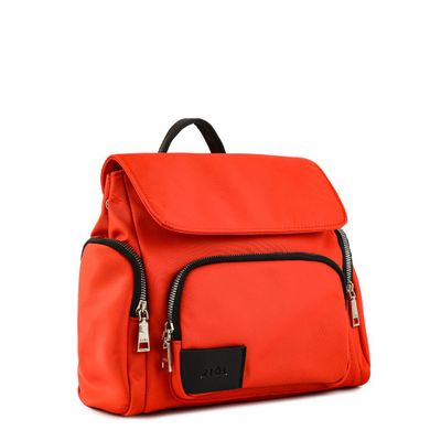 Imagen 2 del producto Mochila con tapa mediana maciel rojo tomate