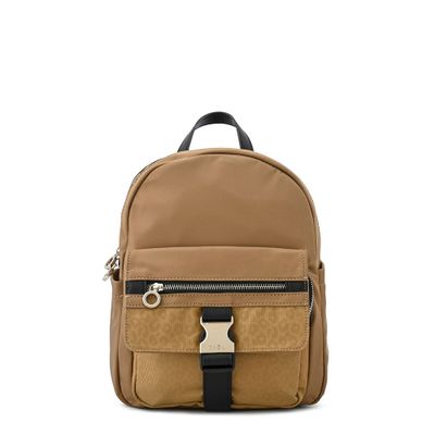 Mochila pequeña monica beige oscuro