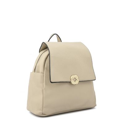 Imagen 2 del producto Mochila con tapa mediana agata beige