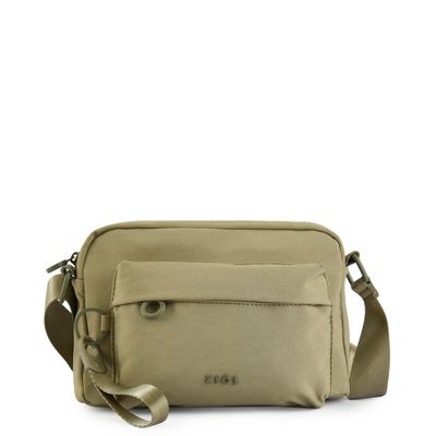 Cartera bandolera mediana veby verde oliva