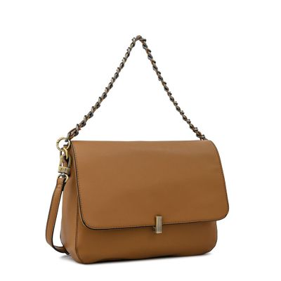 Imagen 2 del producto Cartera bandolera con tapa mediana doris beige