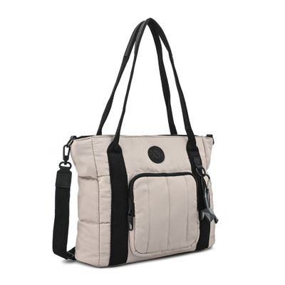 Imagen 2 del producto Cartera tote tres divisiones mediana florence gris claro