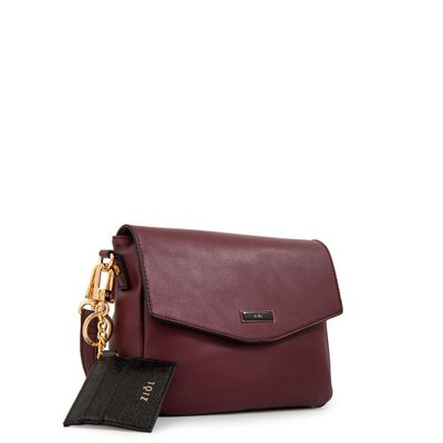 Imagen 2 del producto Cartera bandolera raquel pequeña rojo oscuro