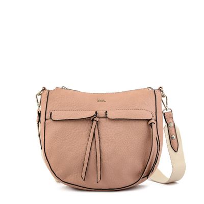 Cartera bandolera mediana edita rosa viejo