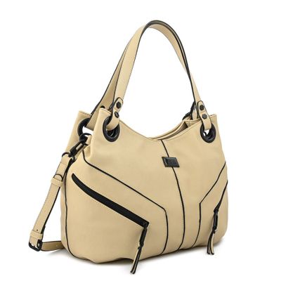 Imagen 2 del producto Cartera tote tres divisiones mediana ema blanco crudo