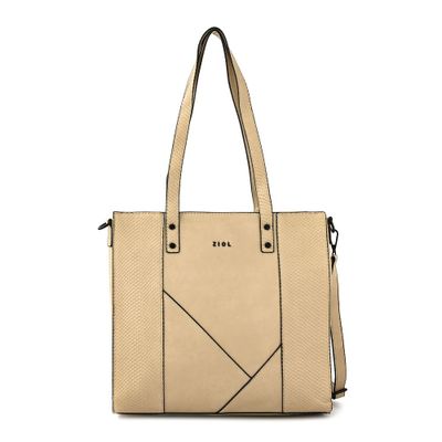 Cartera tote mediana maily blanco crudo