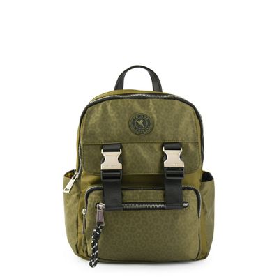 Mochila college mediana verde oliva