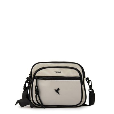 Cartera Bandolera mediana carina gris claro