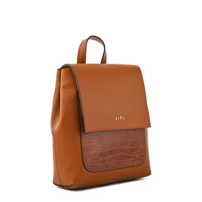 Imagen 2 del producto Mochila con tapa mediana callie café