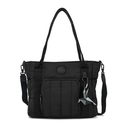 Cartera tote tres divisiones mediana florence negro