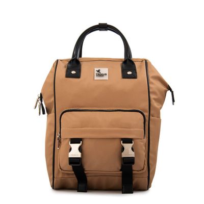 Mochila grande gina beige oscuro