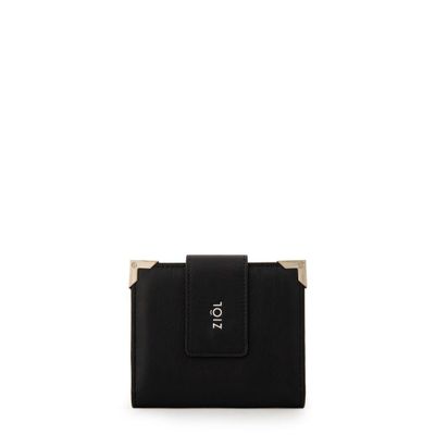 Billetera demin pequeña negro