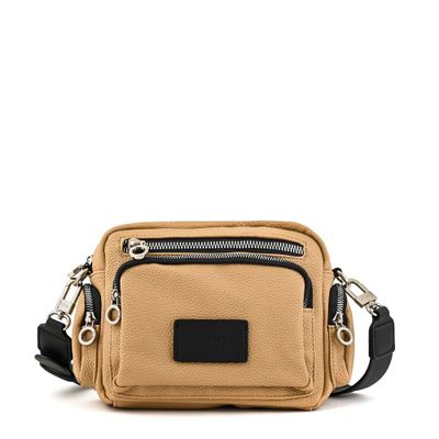 Cartera bandolera mediana danuk beige