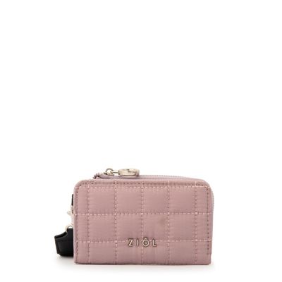 billetera cierre exterior pequeña nacha rosa viejo