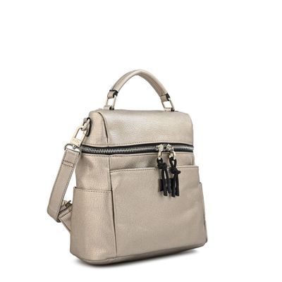 Imagen 2 del producto Mochila mediana aoka plateado oscuro