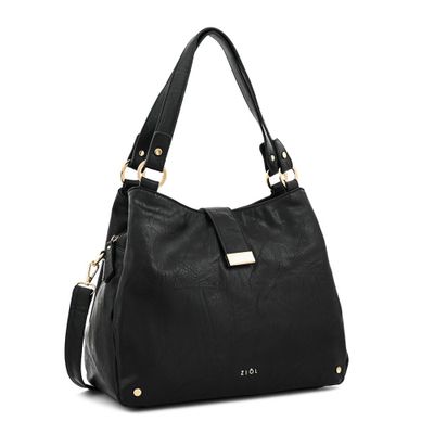 Imagen 2 del producto Cartera tote tres divisiones mediana alida negro