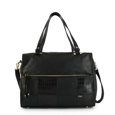 Imagen 1 del producto Cartera tote baul grande cuadrille negro