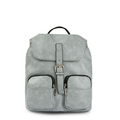 Mochila con tapa mediana basy denim
