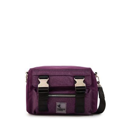 Cartera bandolera college pequeña morado