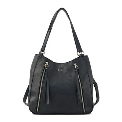 Cartera tote tres divisiones grande ozzy azul oscuro