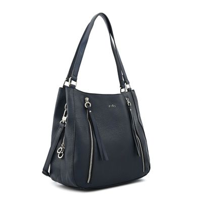 Imagen 2 del producto Cartera tote tres divisiones grande ozzy azul oscuro