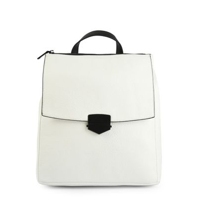 Mochila con tapa pequeña elara blanco