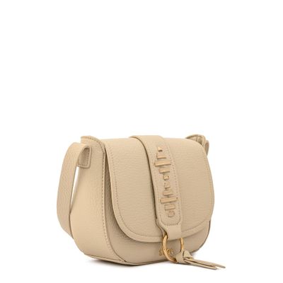 Imagen 2 del producto Cartera Bandolera con tapa tyra mediana blanco crudo